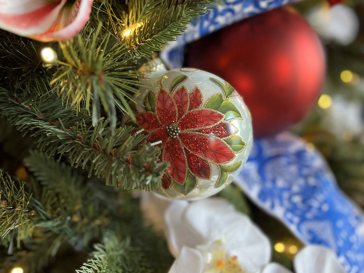 Christmas bulb on a tree