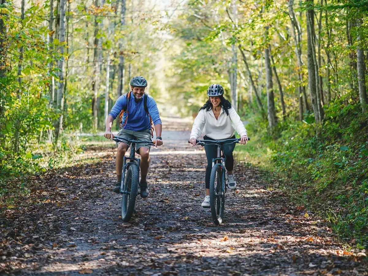 biking on the greenbrier river trail